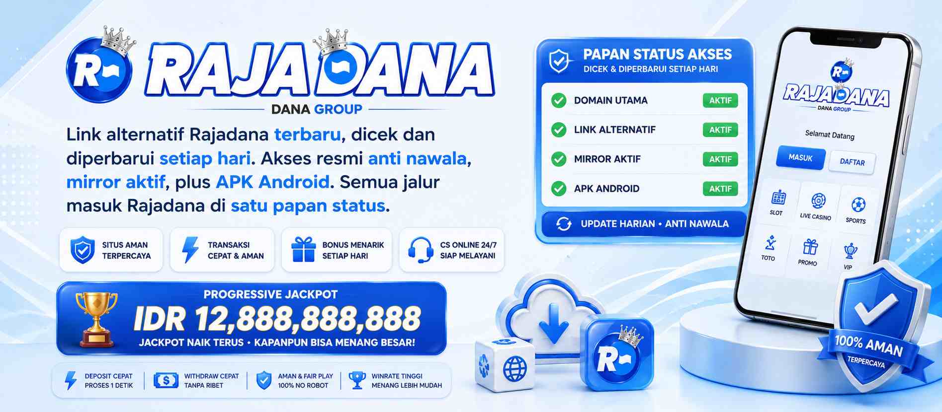 Rajadana link alternatif resmi semua jalur akses platform gaming Rajadana